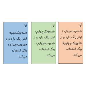 مسئله‌ات را انتخاب کن -تصویر کارت-رنگی